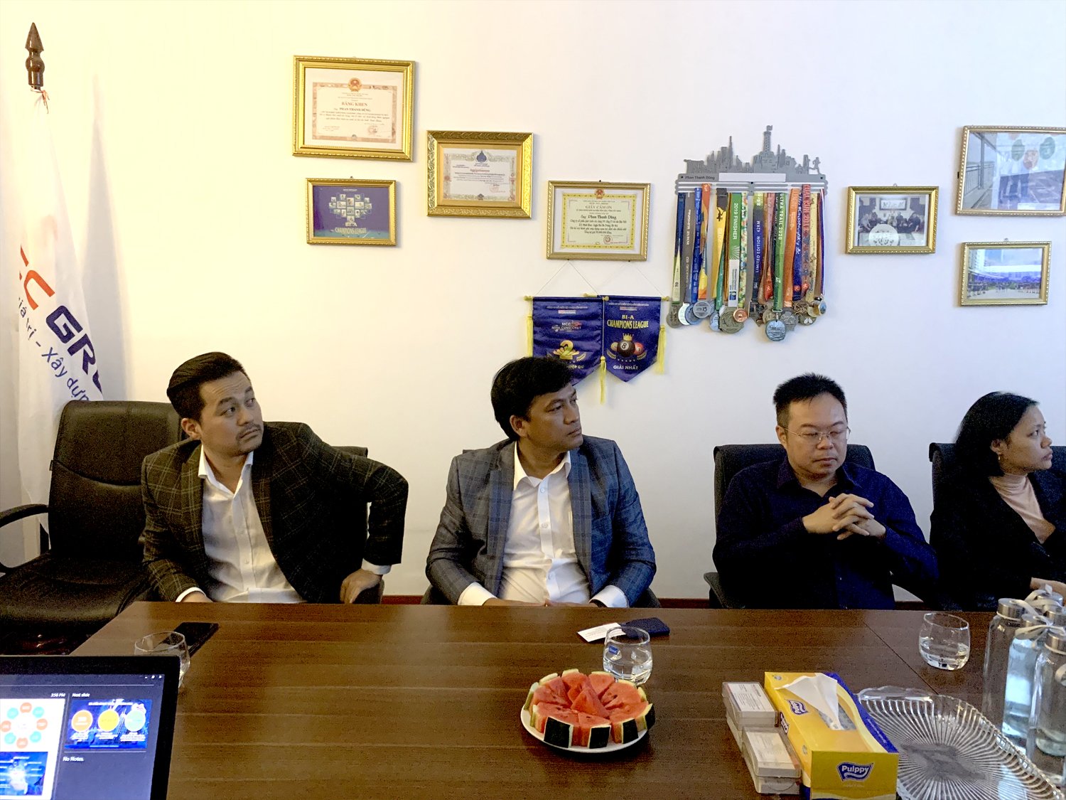 Chủ tịch Thắng Lợi Group tới thăm và làm việc tại tập đoàn MCCGroup